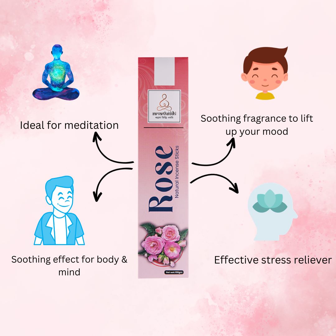 Sarvarth Siddhi Rose Incense Sticks