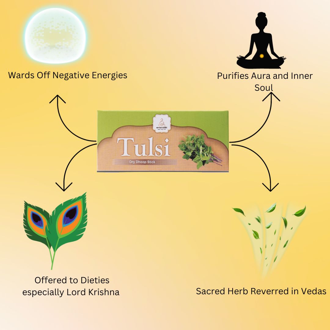 Sarvarth Siddhi Tulsi Dry Dhoop Sticks