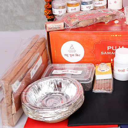 Sarvarth Siddhi's Rahu Puja Kit Complete with 46 Items
